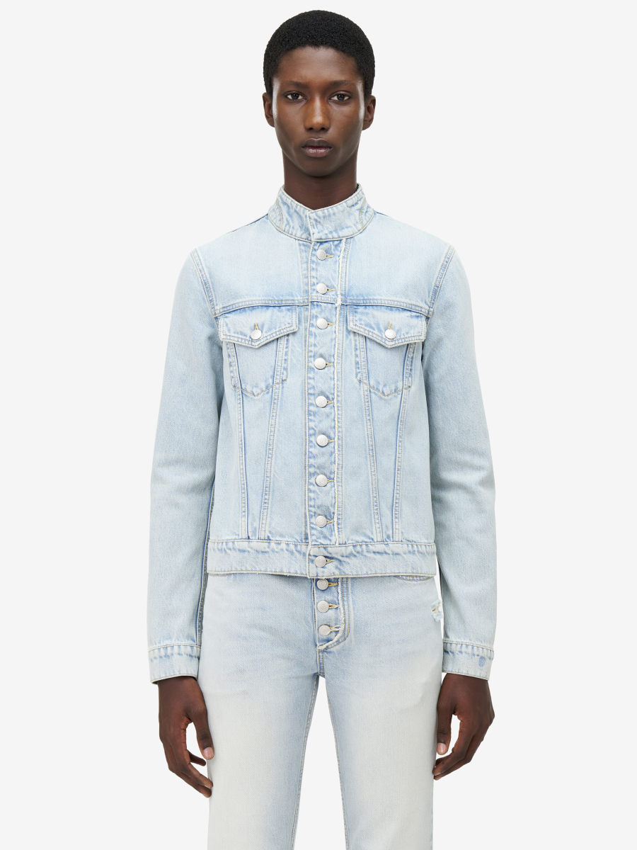 ALEXANDER MCQUEEN - Stonewashed Denim Jacket - Item 820885QYABN4211